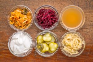 Learn more about the different types of foods that contain probiotics; most of which are fermented foods